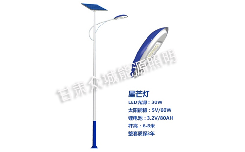 凉州太阳能路灯核心技术参数解读